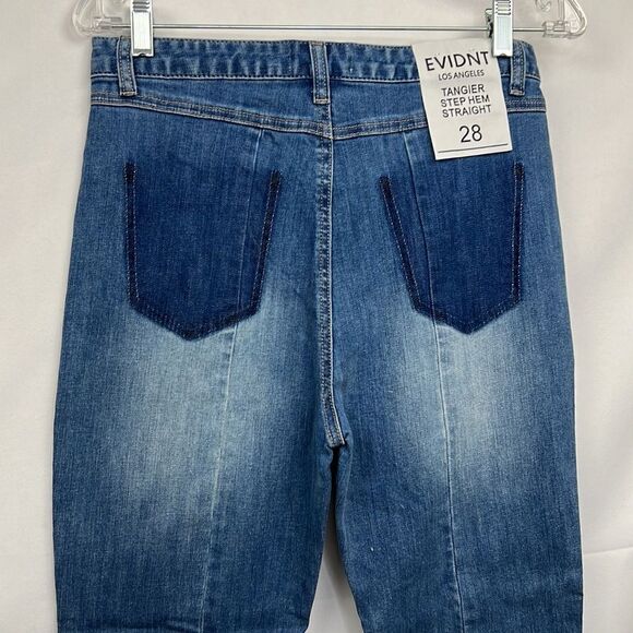 EVIDNT LA Tangier Step Hem Straight stretch Jeans with step hem NWT - Picture 8 of 15